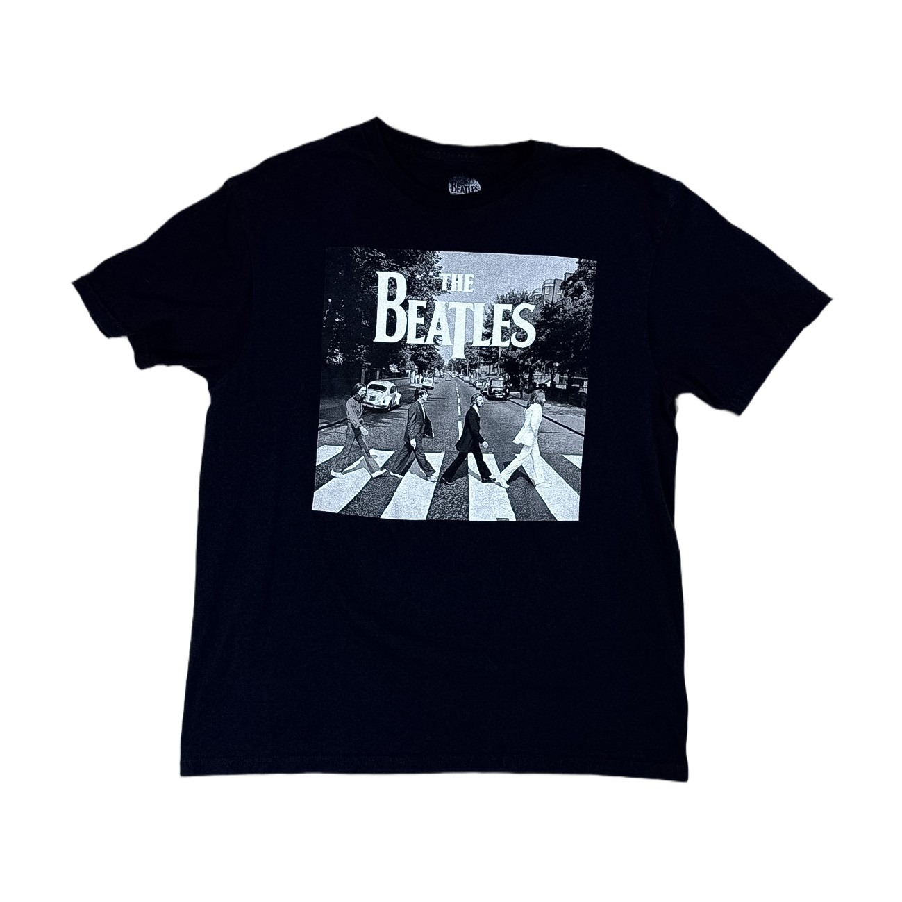 The Beatles Abbey Road Graphic T-Shirt Mens Large Black Excellent Music Tee